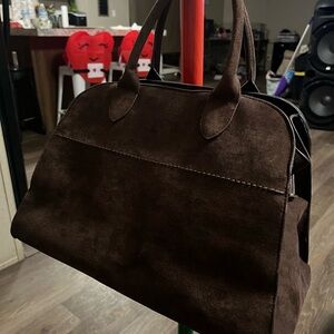 Brown Suede Handbag